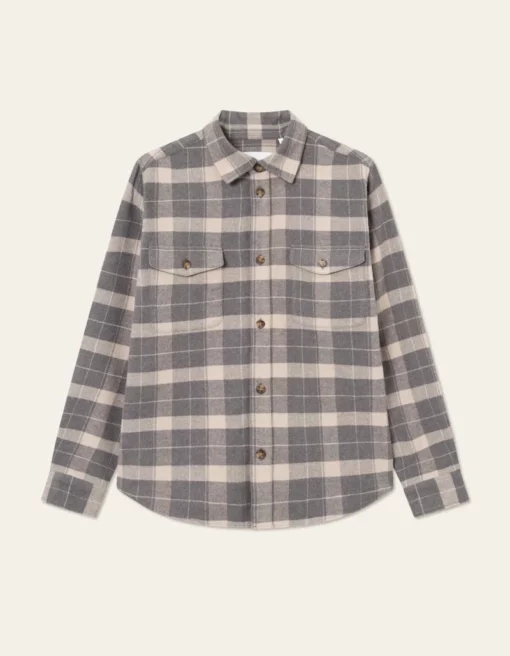 Les Deux Les Deux Lennon Check Overshirt Excalibur/Raven