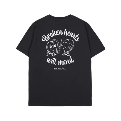 Makia Brokenhearted T-shirt Black