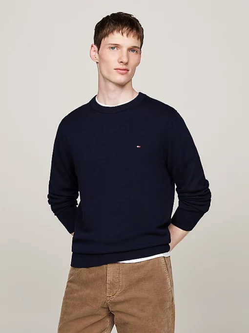Tommy Hilfiger Pima Cotton Cashmere Sweater Desert Sky