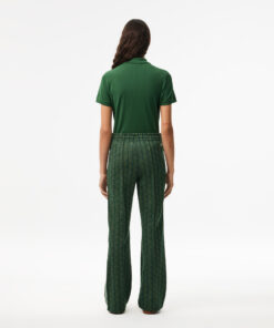 Lacoste Flared Monogram Sweatpants Green/Khaki Green