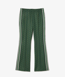 Lacoste Flared Monogram Sweatpants Green/Khaki Green