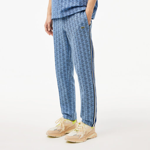 Lacoste Paris Monogram Jaquard Track Pants Light Blue/Blue