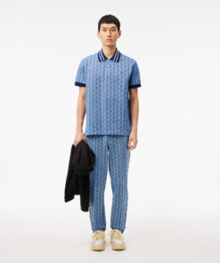 Lacoste Paris Monogram Jaquard Track Pants Light Blue/Blue
