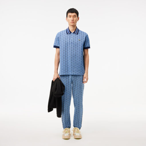 Lacoste Paris Monogram Jaquard Track Pants Light Blue/Blue