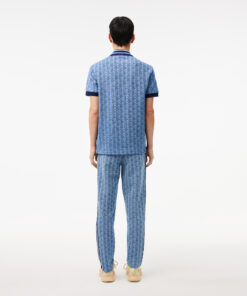 Lacoste Paris Monogram Jaquard Track Pants Light Blue/Blue