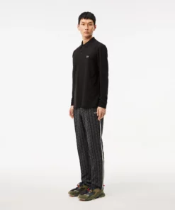 Lacoste Paris Monogram Jaquard Track Pants Black/Dark Grey