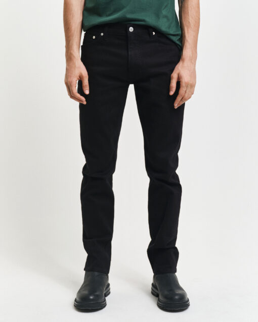 Gant Regular Fit Stay Black Jeans