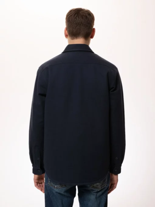 Nudie Jeans Glenn Padded Shirt Navy