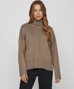 Vila Ostria Rollneck Knit Fossil