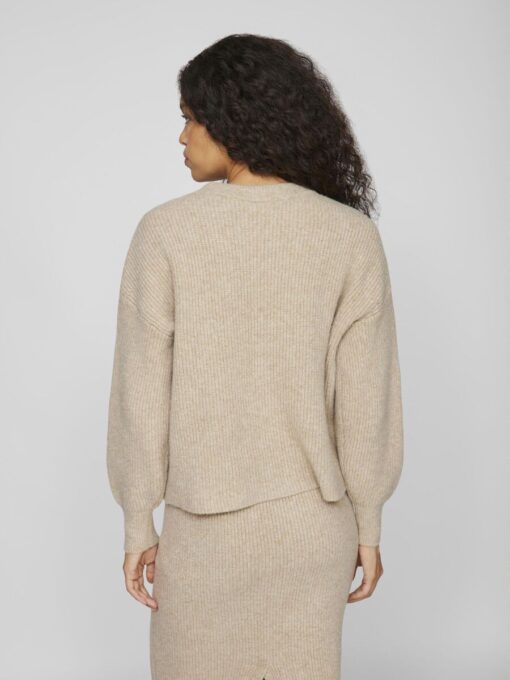 Vila Kachel Knit Natural Melange