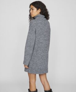 Vila Nynni Knit Dress Medium Grey Melange