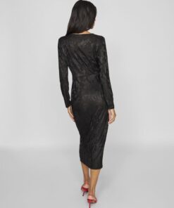Vila Rosea Midi Dress Black Beauty