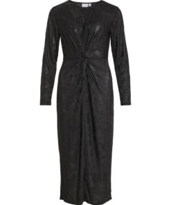 Vila Rosea Midi Dress Black Beauty