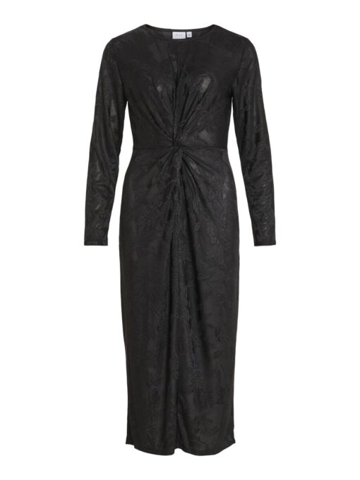 Vila Rosea Midi Dress Black Beauty