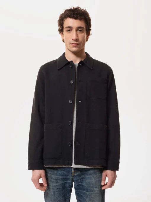 Nudie Jeans Barney Worker Jacket Black