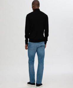 Selected Homme Tray Merino Roll Neck Sweater Black