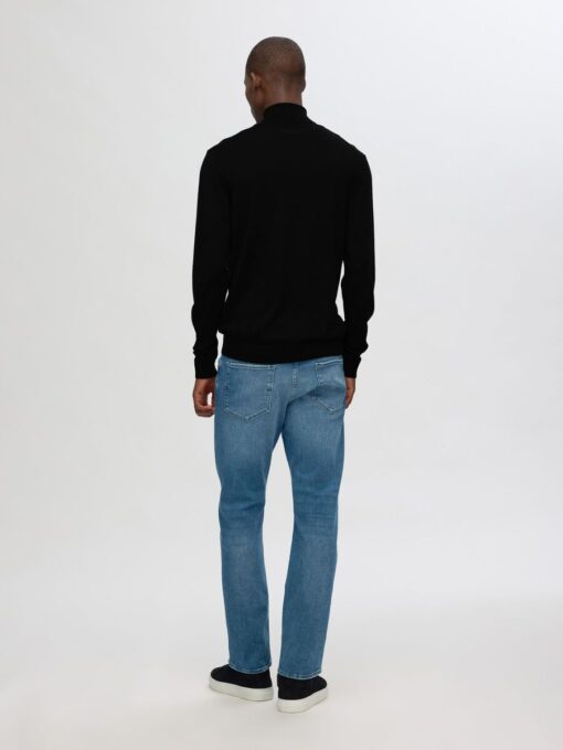 Selected Homme Tray Merino Roll Neck Sweater Black