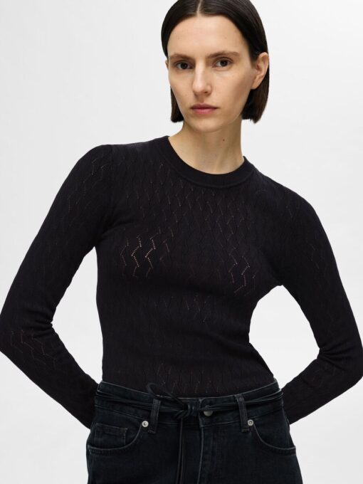 Selected Femme Cabala Knit Black