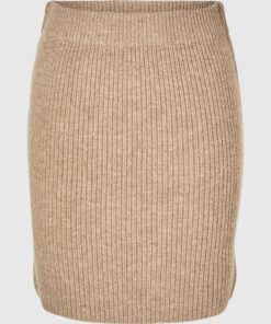Selected Femme Mary Short Knit Skirt Irish Cream