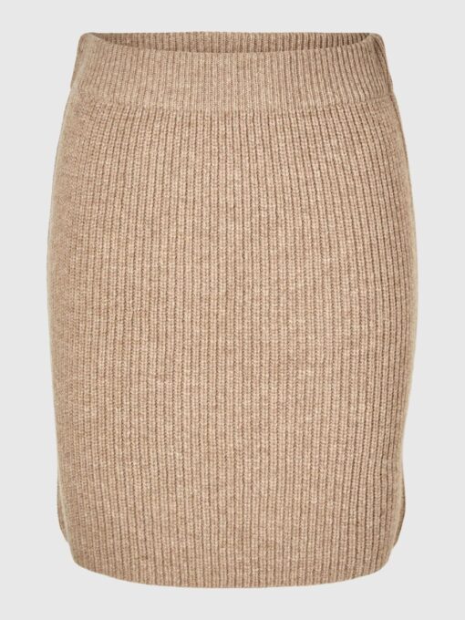 Selected Femme Mary Short Knit Skirt Irish Cream