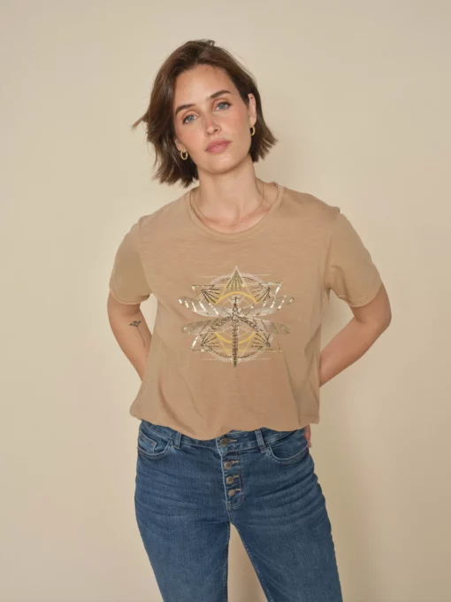 Mos Mosh Gull O-SS Deco Tee Tannin