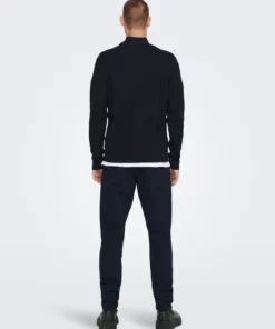 Only & Sons Phil Half Zip Knit Dark Blue