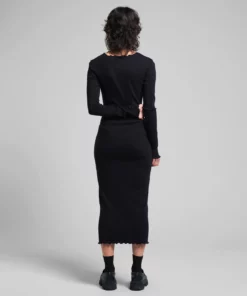 Dedicated Rib Dress Lofta Black