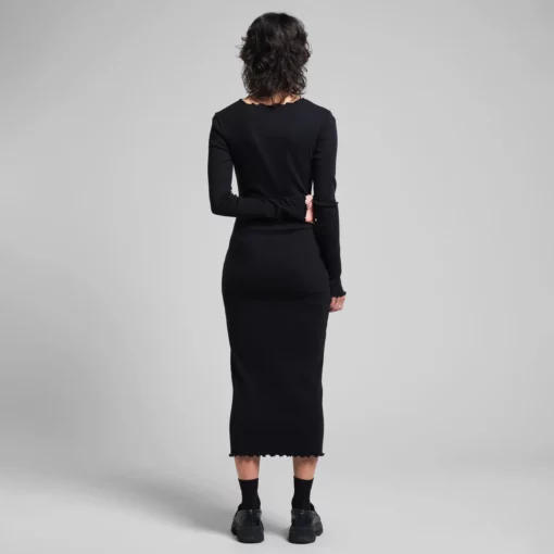 Dedicated Rib Dress Lofta Black