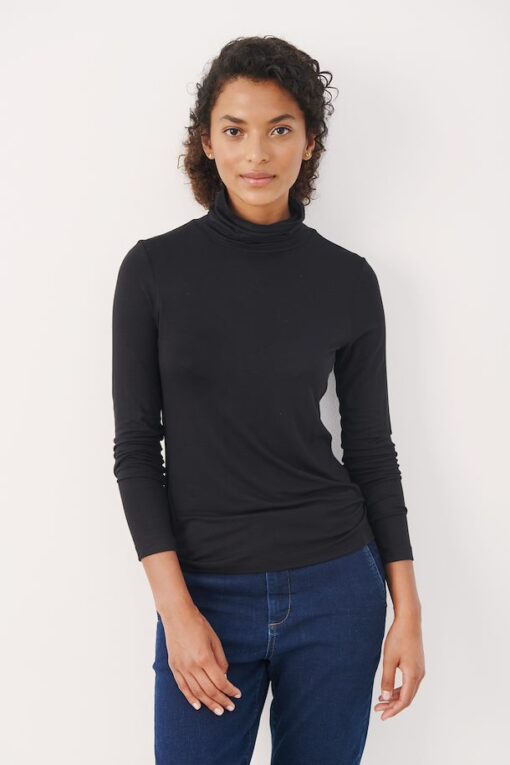 Part Two Efinas Rollneck T-shirt Black