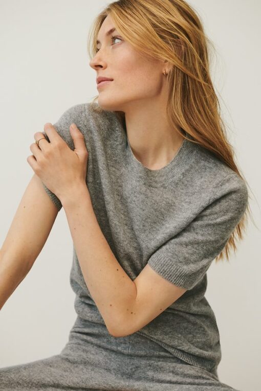 Part Two Everlotta Cashmere Pullover Grey Melange