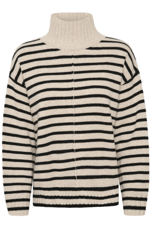 Part Two Lilye Sweater French Oak Stripe