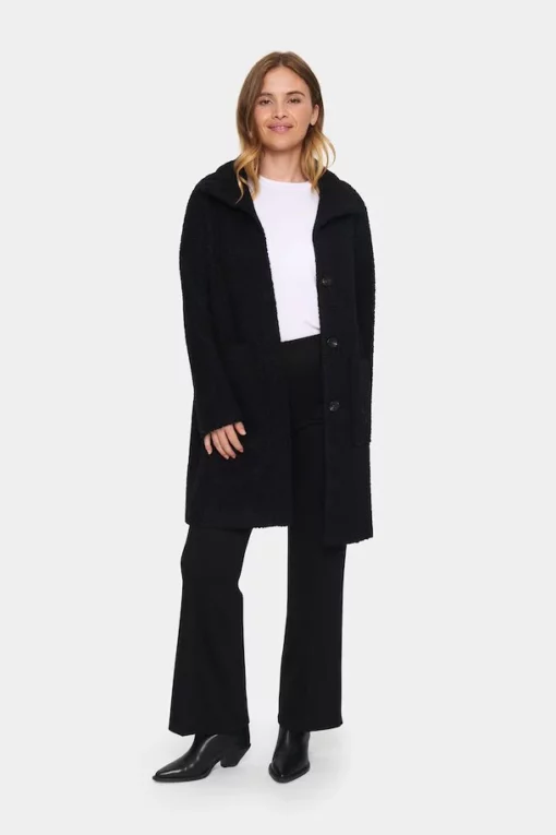 Saint Tropez Ferddysz Coat Black