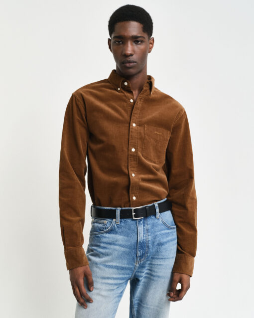 Gant Corduroy Shirt Cocao Brown