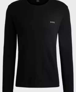 Boss Waffle LS Pyjama T-shirt Black