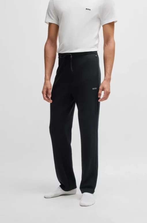 Boss Waffle Pyjama Pants Black