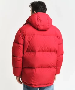 Gant Winter Down Puffer Jacket Ruby Red