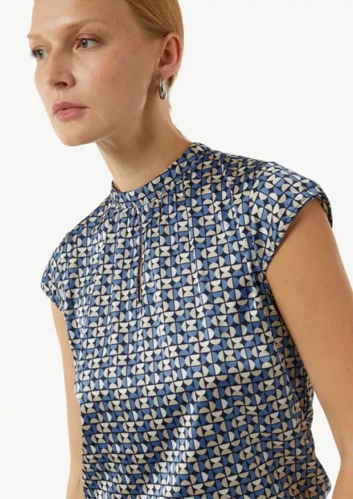 Comma, Blouse Top Navy
