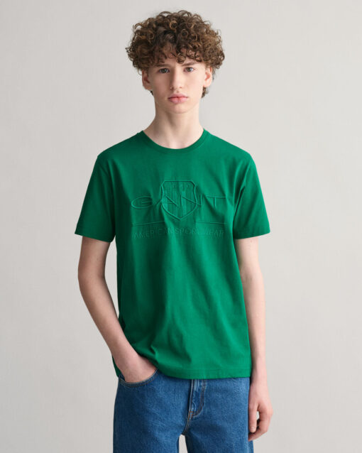 Gant Teens Tonal Shield T-shirt Wild Green