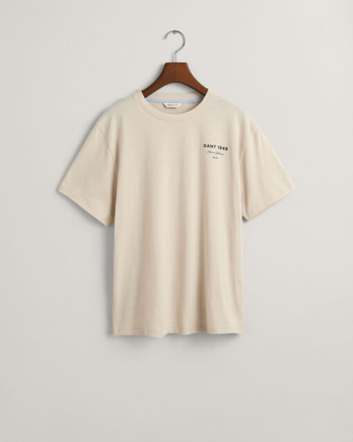 Gant Teens Graphic Script T-shirt Soft Oat