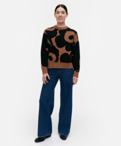 Marimekko Valu Unikko Pullover Black/Brown