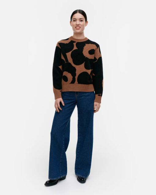 Marimekko Valu Unikko Pullover Black/Brown