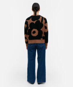 Marimekko Valu Unikko Pullover Black/Brown