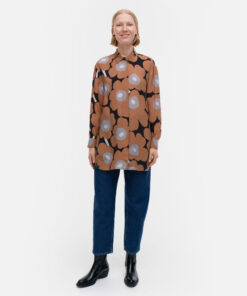 Marimekko Sivuta Unikko Shirt Brown