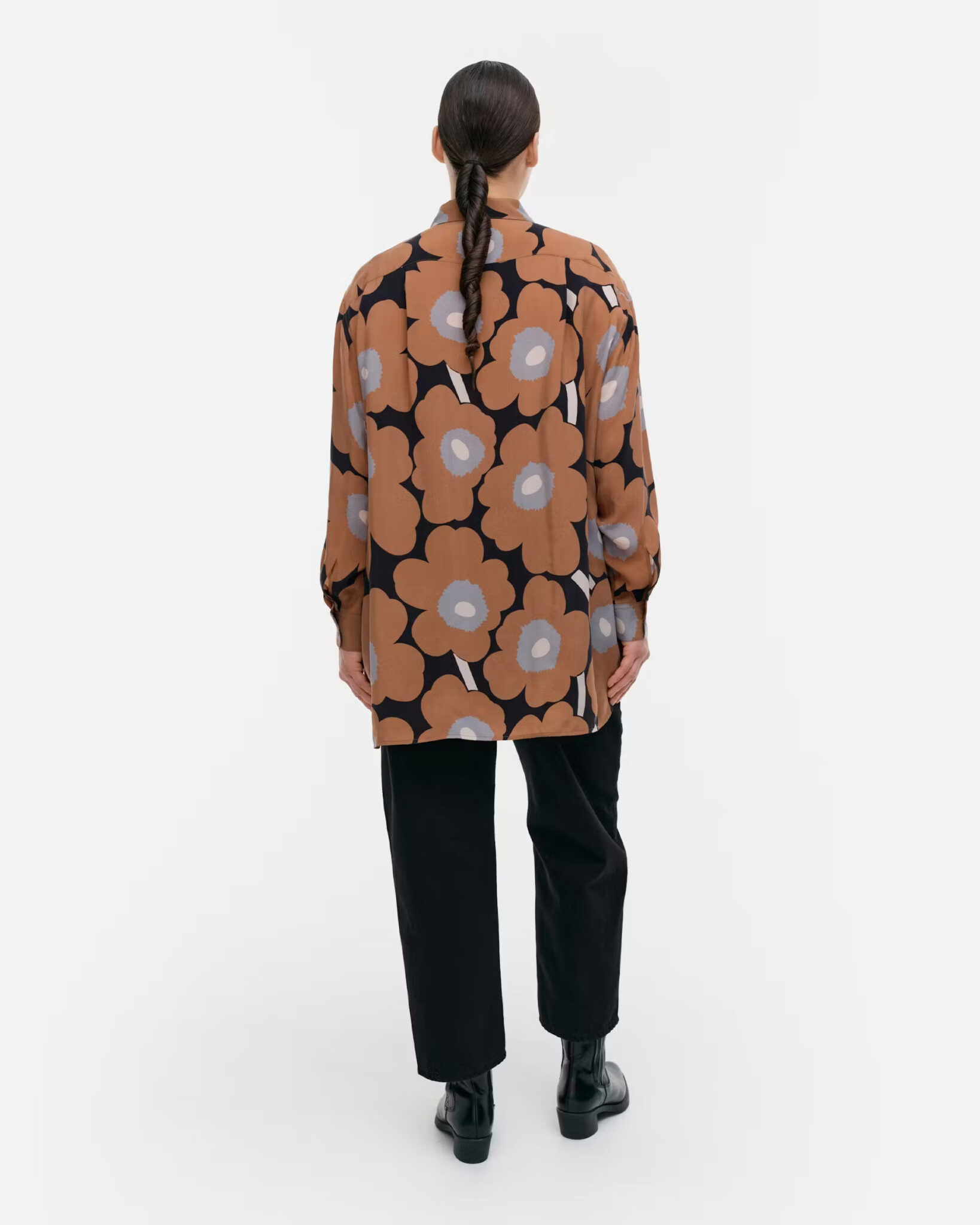 Marimekko Sivuta Unikko Shirt Brown