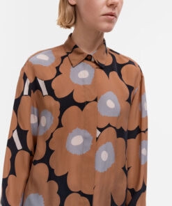 Marimekko Sivuta Unikko Shirt Brown