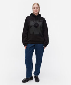 Marimekko Kioski Luuppi II Unikko Placement Hoodie Black