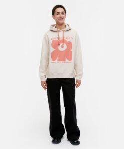 Marimekko Kioski Luuppi II Unikko Placement Hoodie Beige Melange/Peach