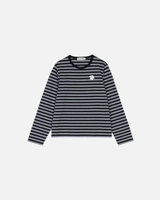 Marimekko Tasaraita Relaxed LS Shirt Black/Grey
