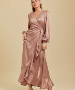 Dry Lake Shauni Dress Dusty Pink