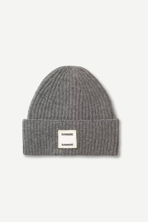 Samsøe Samsøe W Beanie Dark Grey Melange